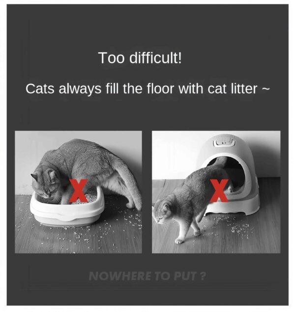 Large size Cat Litter Mat Eva Double Layer Waterproof Cat Litter Mat Pet Litter Box Mat Pet Toilet Cat Mat Cat Toilet Mat - Image 6