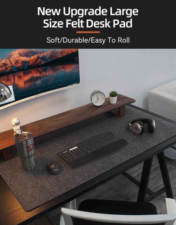 Large Size Gaming Mouse Pad Non-slip Wool Felt Mousepad Office Desk Mat Protector Table Laptop Cushion Keyboard Mat Premium