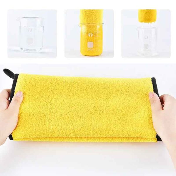 Quick Drying Dog And Cat Towels Soft Fiber Towels Absorbent Bath Towel Pet Bathrobe Convenient Cleaning Towel Pet Supplies - Image 4