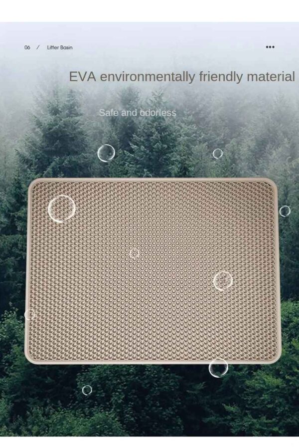 Large size Cat Litter Mat Eva Double Layer Waterproof Cat Litter Mat Pet Litter Box Mat Pet Toilet Cat Mat Cat Toilet Mat - Image 7