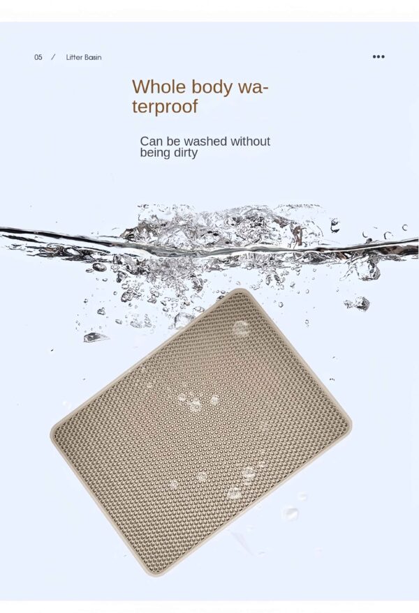 Large size Cat Litter Mat Eva Double Layer Waterproof Cat Litter Mat Pet Litter Box Mat Pet Toilet Cat Mat Cat Toilet Mat - Image 8