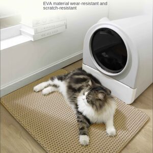Large size Cat Litter Mat Eva Double Layer Waterproof Cat Litter Mat Pet Litter Box Mat Pet Toilet Cat Mat Cat Toilet Mat
