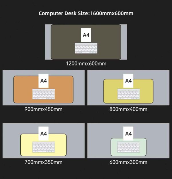 Large Size Gaming Mouse Pad Non-slip Wool Felt Mousepad Office Desk Mat Protector Table Laptop Cushion Keyboard Mat Premium - Image 5